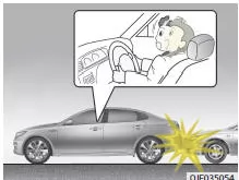 Fiat Panda. Bedingungen, unter denen Airbags nicht ausgelöst werden
